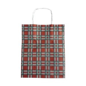 KAĞIT ÇANTA EKOSE 25X30X12 25'Lİ