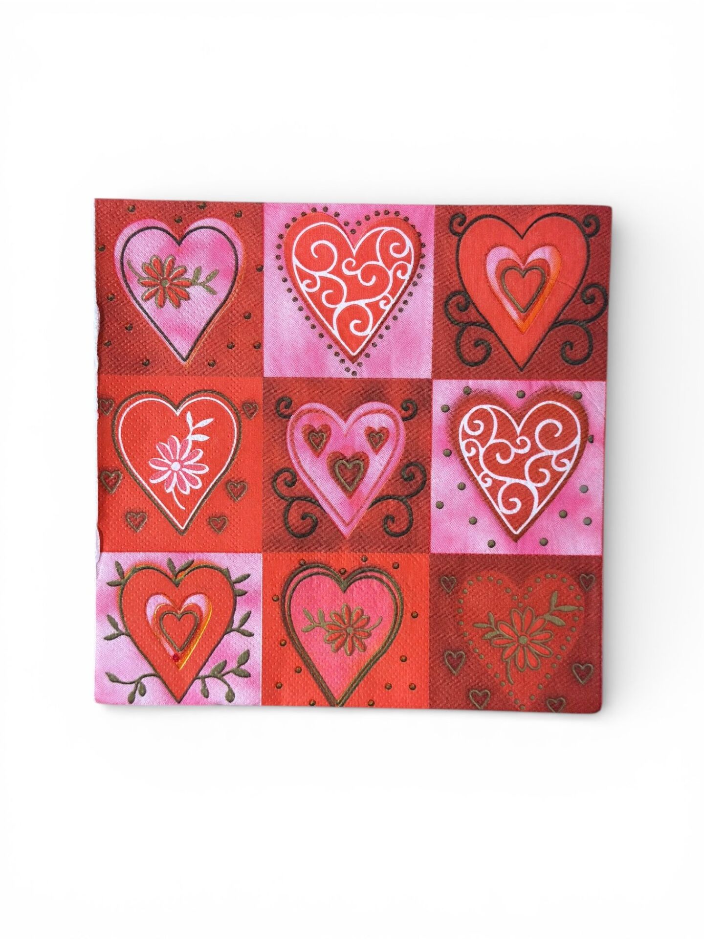 Kırmızı Kalpli Peçete 20'li