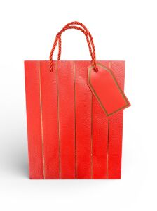 Kağıt Çanta İthal Kırmızı 26x32x12 cm 12'li