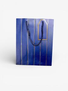 Kağıt Çanta İthal Lacivert 18x23x10 cm 12'li