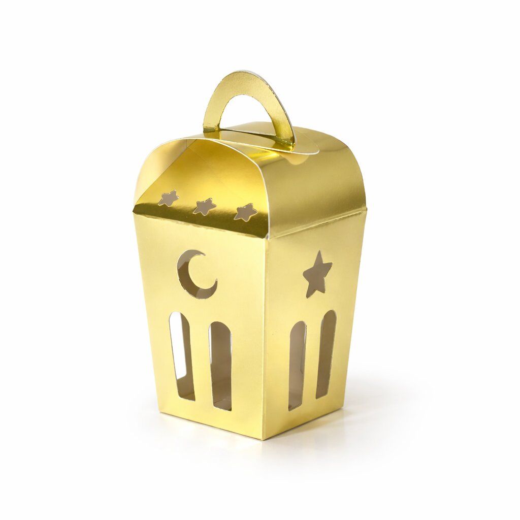 Ramazan Temalı Kutu 12'li 12x6 cm Altın