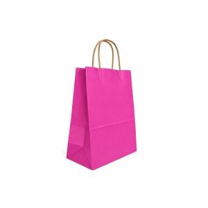 Kağıt Çanta 15x20x8 cm K.Pembe 25'li