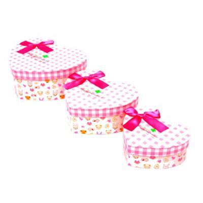 Hediye Kutusu Pembe 3'lü (W-8710)
