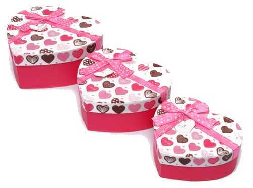 Hediye Kutusu Kalp 3'lü (8089)