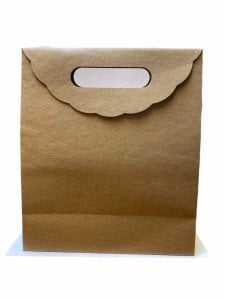 Kraft El Geçmeli Kağıt Çanta18x21x8 cm (25'li)