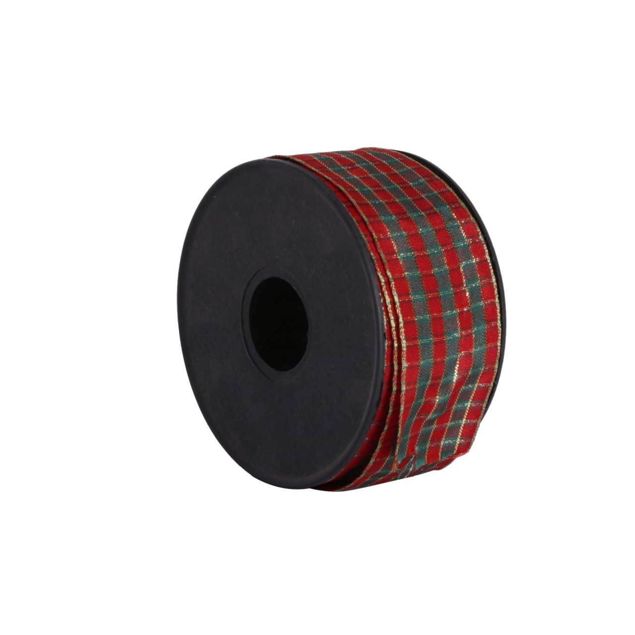 Kırmızı Ekoseli Kurdele 4cmx20mt