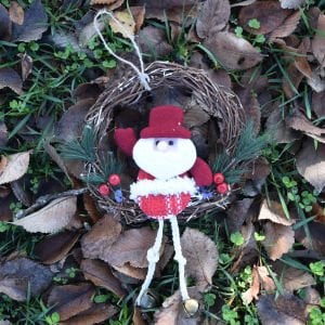 Yılbaşı Kapı Süsü 18 cm
